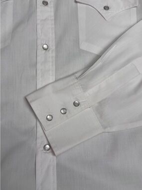 Ely Cattleman Western-Style Men's LS Shirt With Pearl Snap Button size L